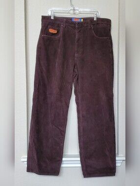 Empyre Corduroy Skate Relax Pants in Deep Brown.  Size 36